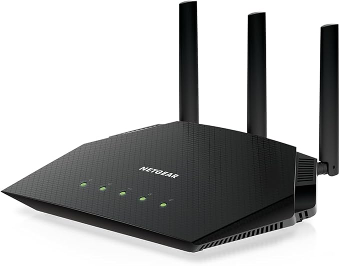 NETGEAR Nighthawk RAX36 WiFi 6 Router – AX3000 Dual-Band, 3Gbps Speed, 2,000 sq. ft. Coverage, 25 Devices