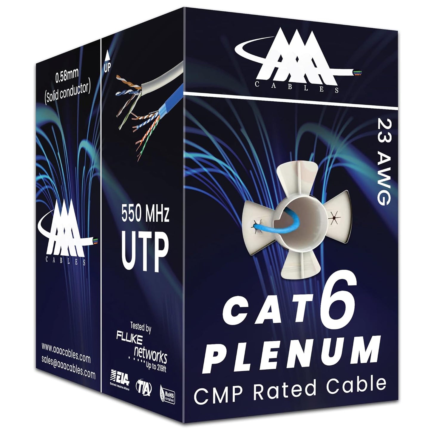 AAA Cat6 Plenum Cable 1000ft
